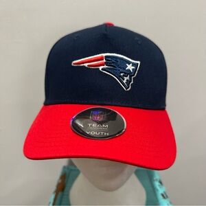 NEW New England Patriots New Era Navy Red 9TWENTY Adjustable Hat